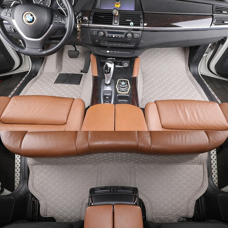 Factory Directly Sales Luxury Diamond Leather 7D Non Slip car mat for Sienna