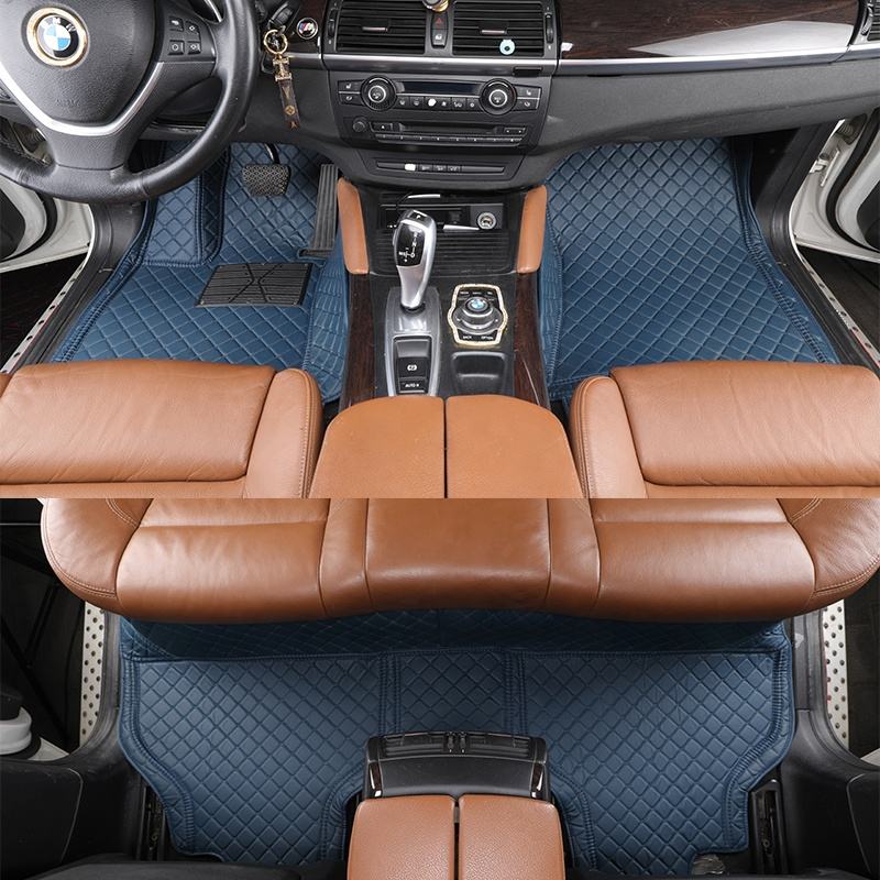 Factory Directly Sales Luxury Diamond Leather 7D Non Slip car mat for Sienna