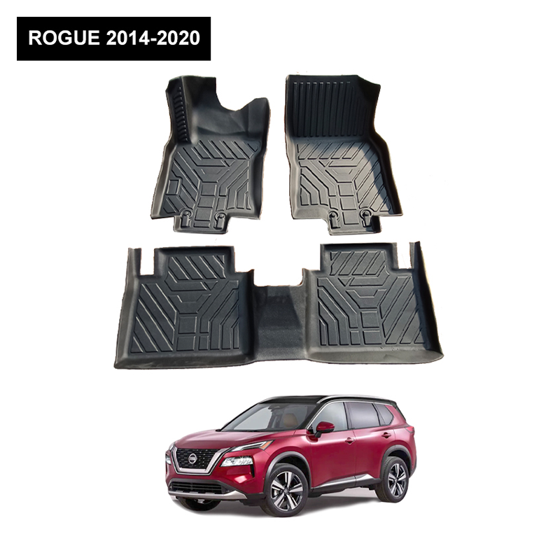 Hot Selling Hard Wearing 3D Rubber TPE CAR FLOOR MATS for Nissan Rogue