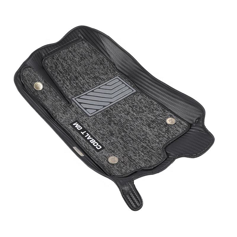 Durable Waterproof Auto Custom Wholesale Universal Foot Soft 5D double layer 3 Pieces Car Mats, Car Floor Mats