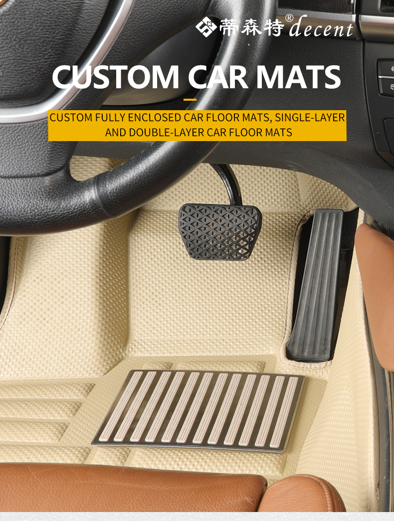 5D Car Mats  for Camry Diamond Car Mats easy to use PVC Leather durable