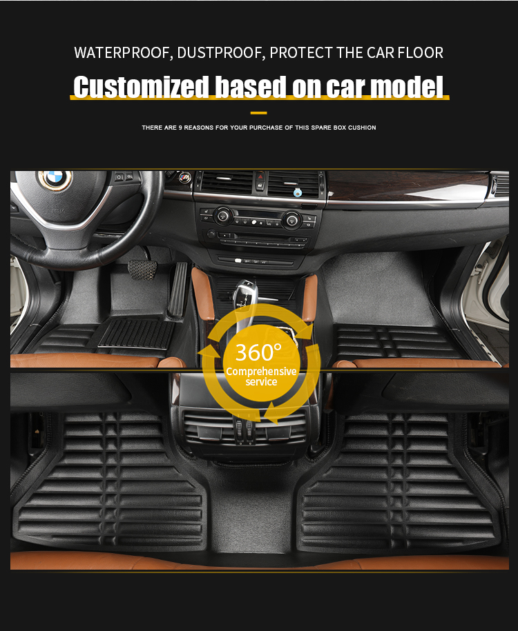 Best-Selling 5D Car Mats Interior Accessories complete in specifications Custom Car Floor Mat