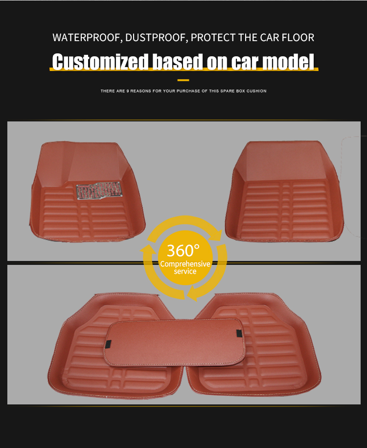 3D Car accessories Universal hot press car floor mats. Factory wholesale good price.