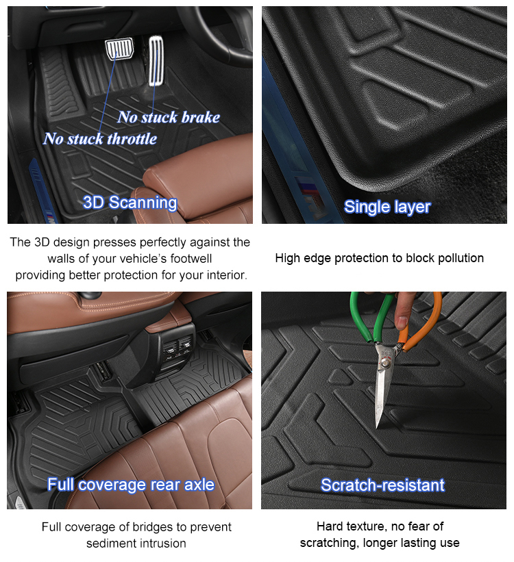 Fire Sale Special Car Only Odorless Tpe Floor Mats For Cars Tesla Model Y