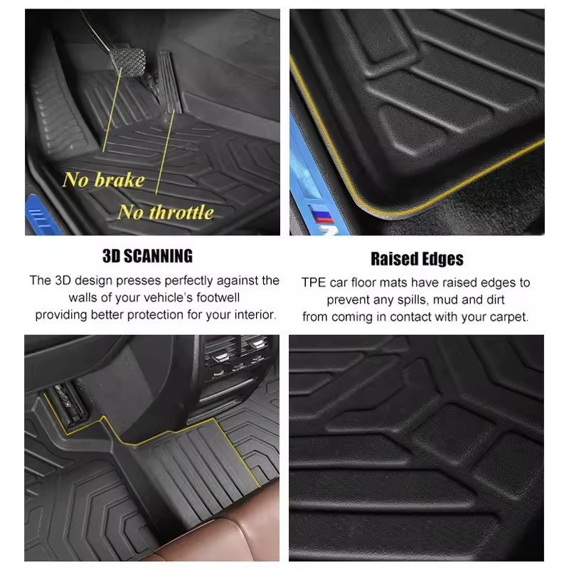 Mongolia Double Layer TPE Car Floor Mat Car Accessories Waterproof Car Mats All Weather for PRIUS 20